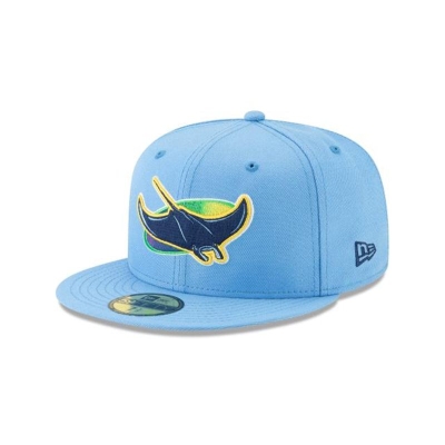 Sapca New Era Tampa Bay Rays MLB Logo Pack 59FIFTY Fitted - Albastri